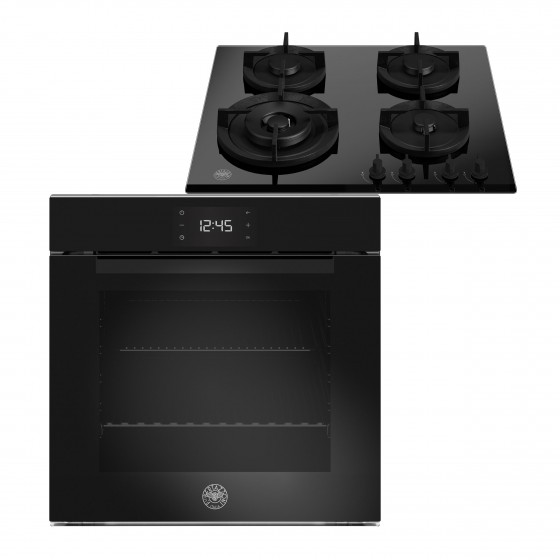 Bertazzoni F60 11 MOD P L G NE + P60 4L MOD GNE Hλεκτρικός Φούρνος  Εστίες Αερίου